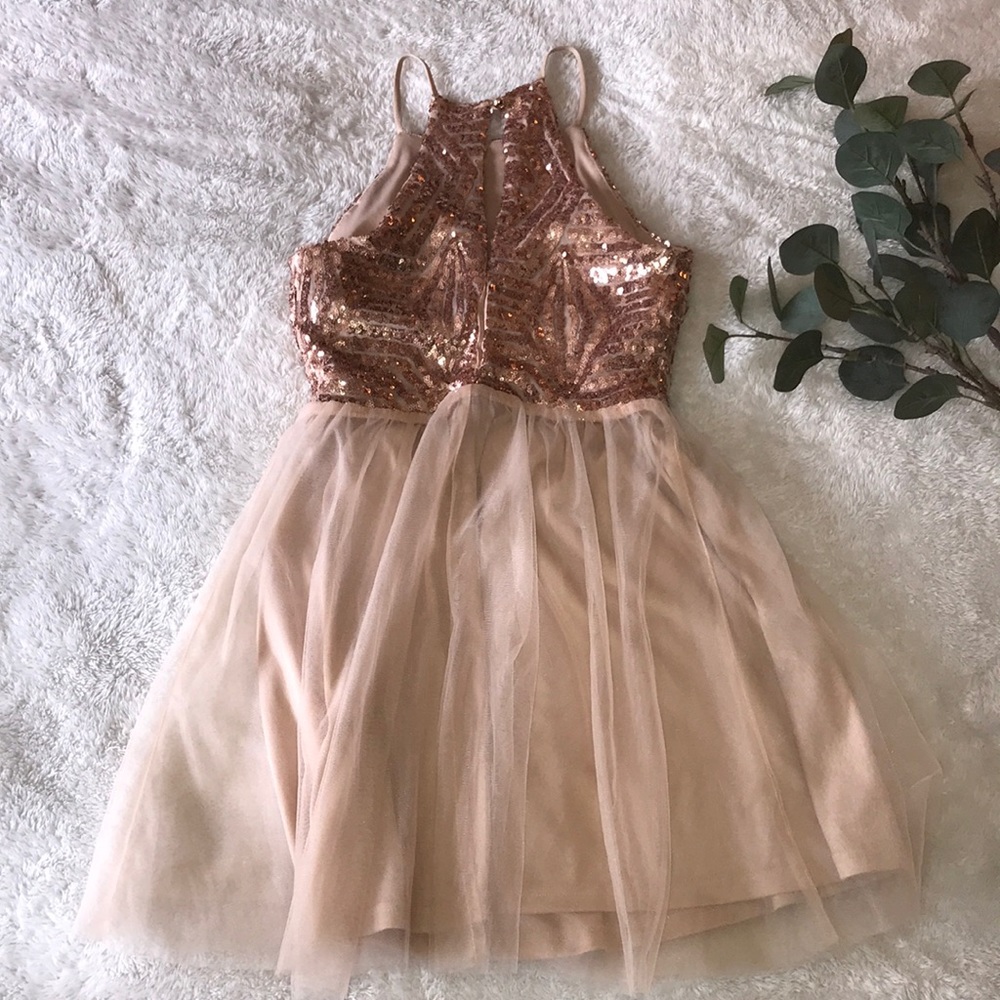 Pink Sequin Dress - Picture 6 of 8